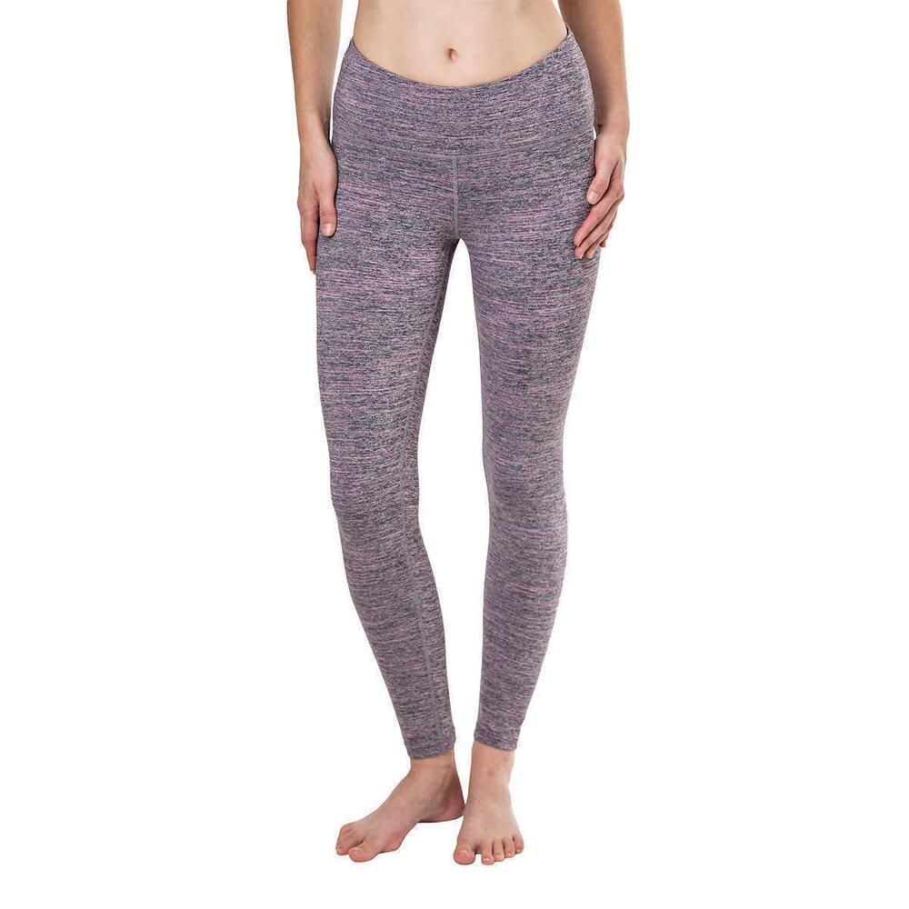 Tuff Athletics Full‎ Length Performance Leggings S Fuschia Grotto Pocket Pull On